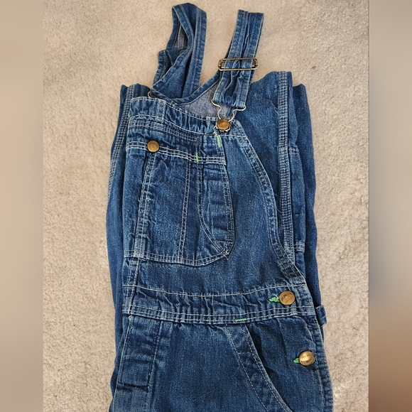 WASHINGTON DEE CEE 1970s SANFORIZED Denim Shorts Bib Overall Small/Medium VTG - Picture 4 of 10